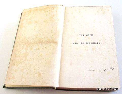 The Cape and its Colonists by George Nicholson 1848 - Africana History Book