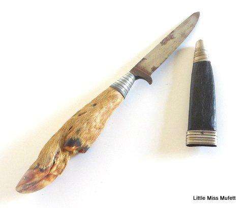 A Rare German Solingen Deer Foot Boot Knife