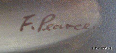 A Beautiful original oil on board of a bowl of red and white roses