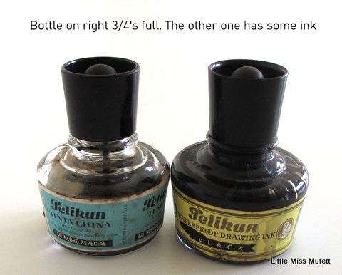3 Fountain pens and collectors ink bottles