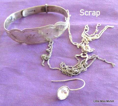 A Lot of Sterling silver Jewellery including some scrap--Total 27gram