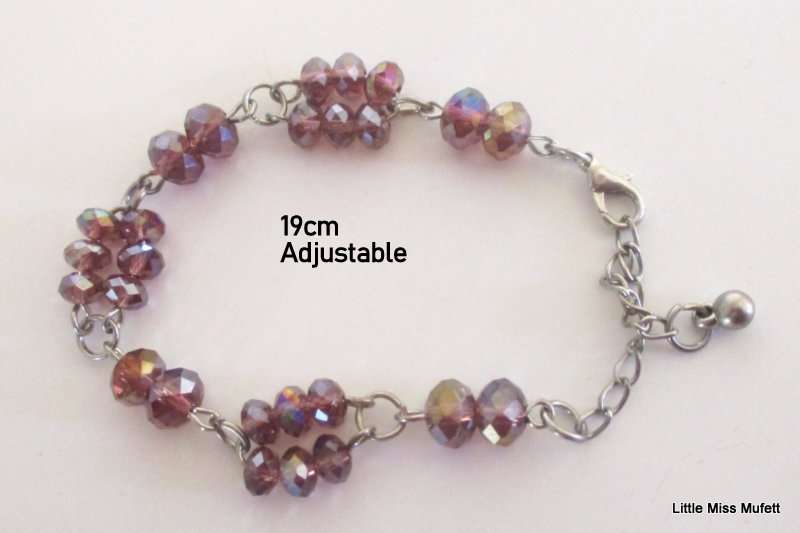 3 BRACELETS--FRESH WATER PEARLS,JASPER AND CRYSTAL