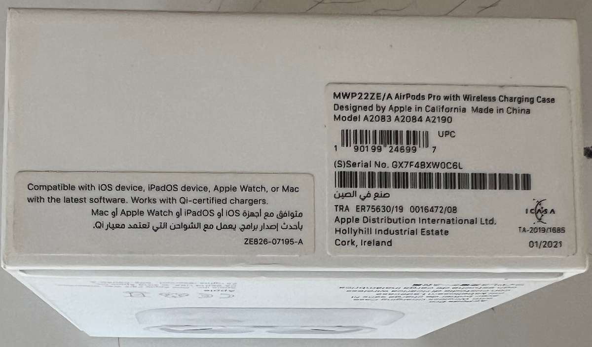 AirPods Pro (1st generation) with Wireless Charging Case - (Original Apple product)