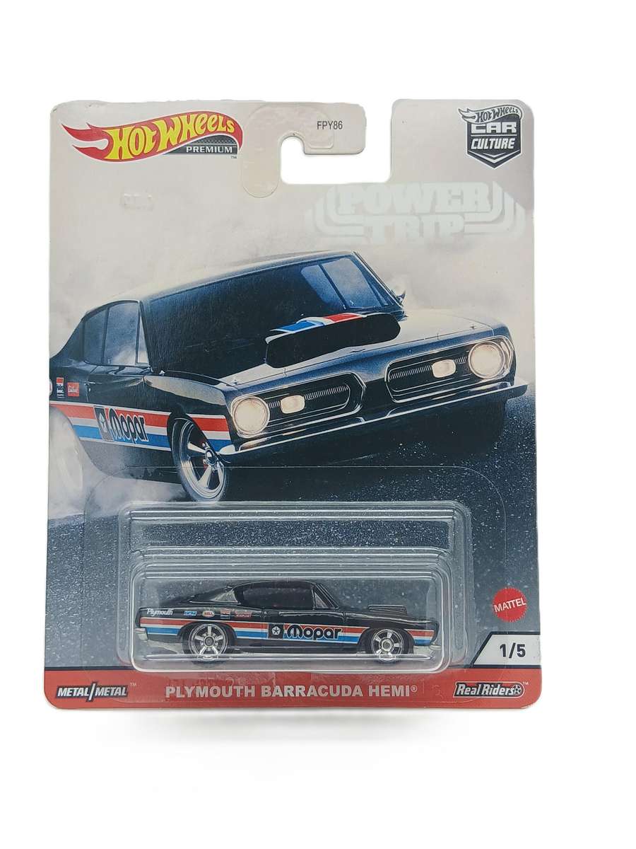 Hot Wheels Plymouth Barracuda Hemi with Real Riders