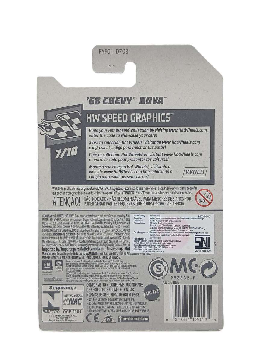 Hot Wheels 1968 Chevy Nova Gulf