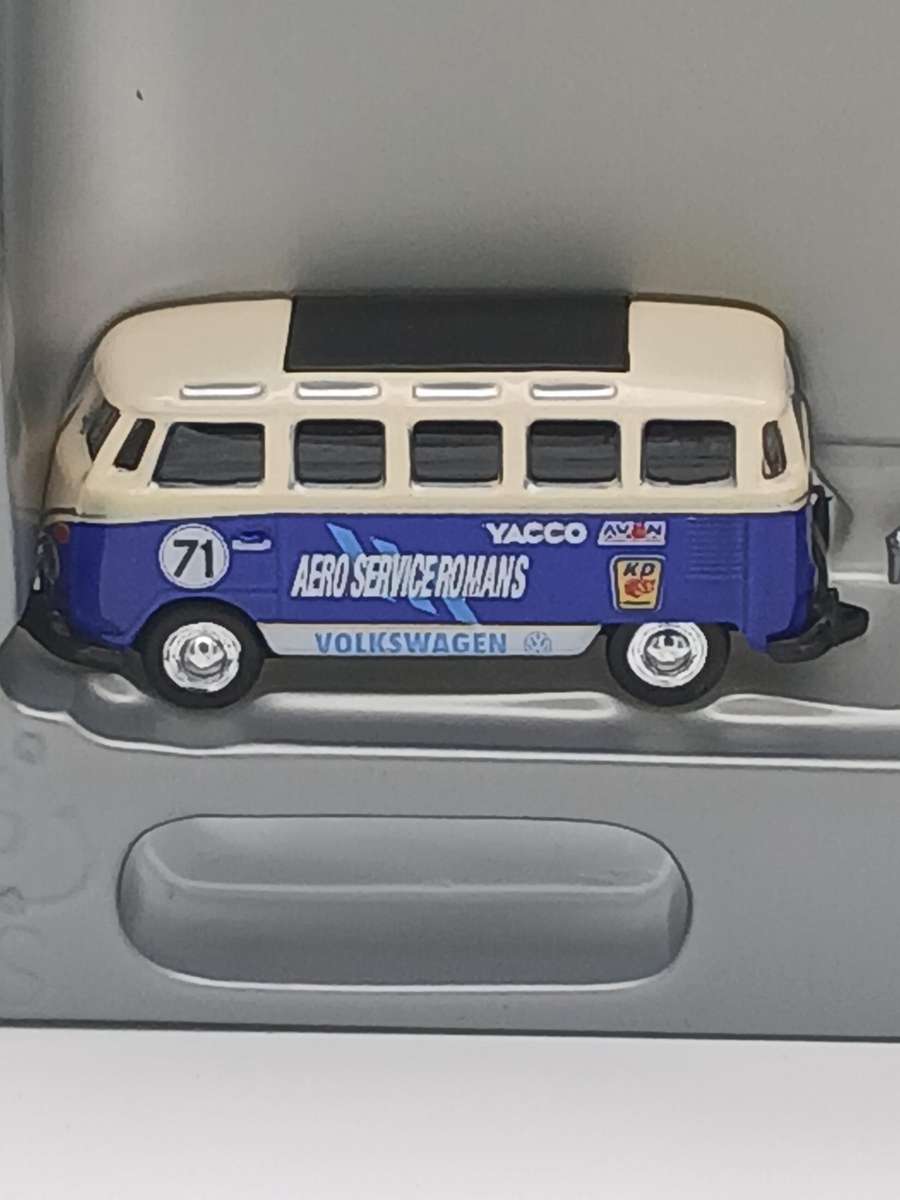 Schuco VW TI Samba Bus & VW Beetle rally set 1:87 HO