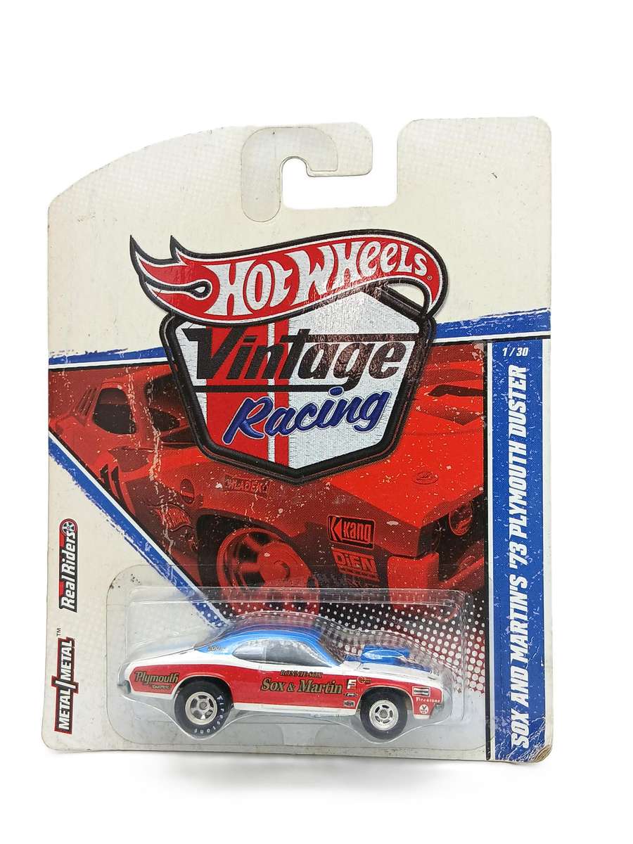 Hot Wheels Sox & Martin's '73 Plymouth Duster Vintage Racing Real Riders