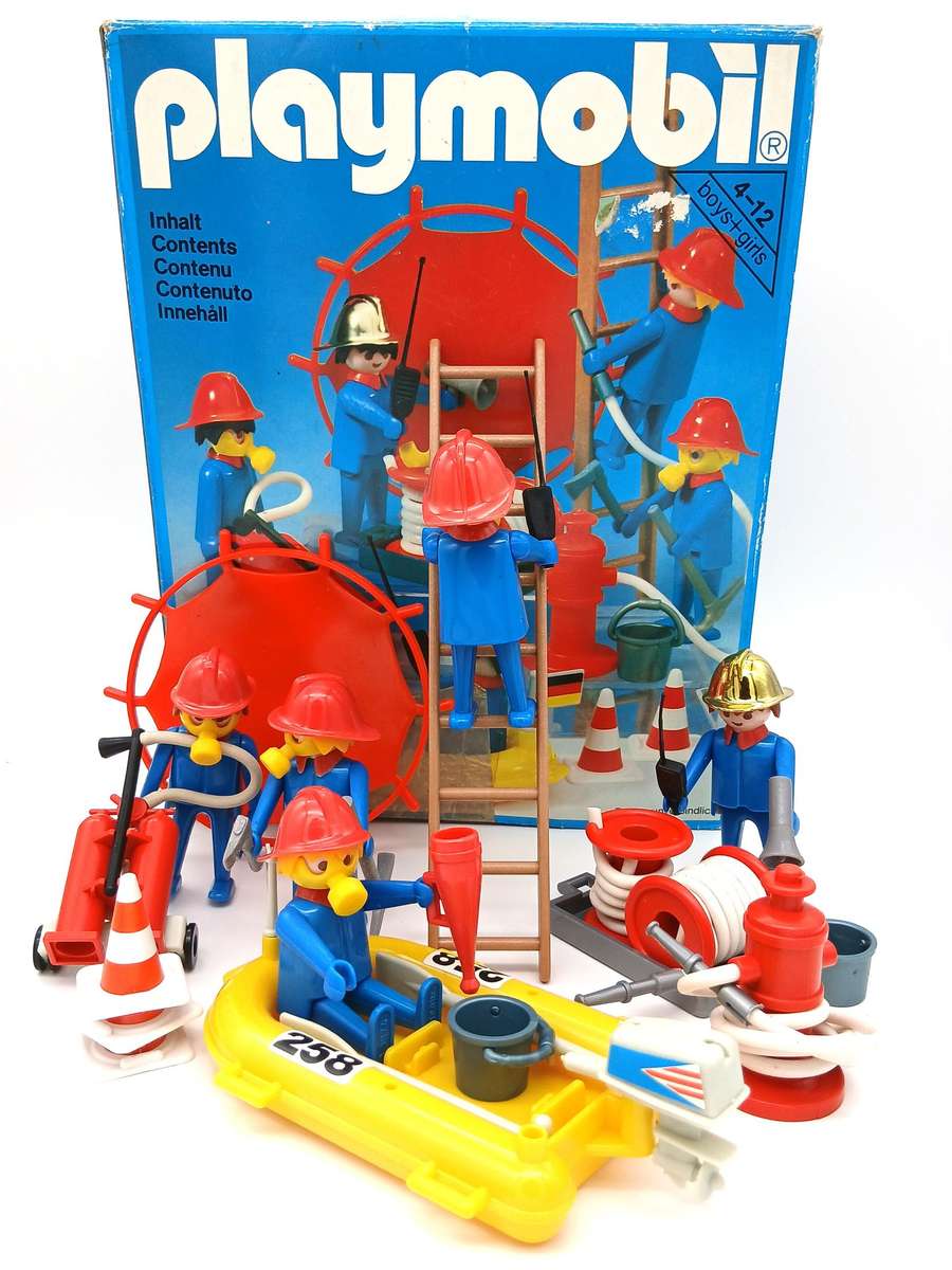 Vintage Playmobil Fireman and Equipment - No.3491 (1980)