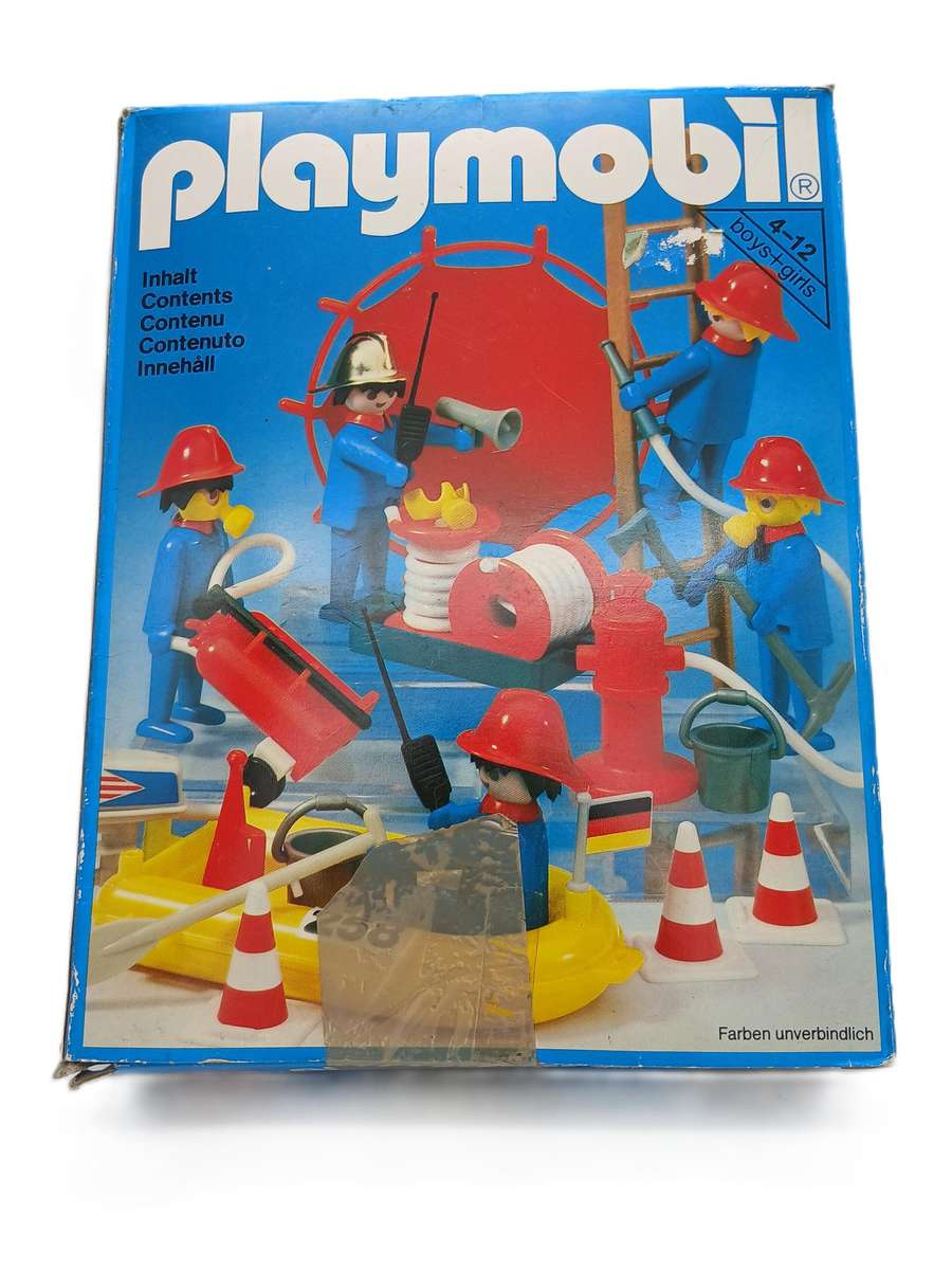 Vintage Playmobil Fireman and Equipment - No.3491 (1980)