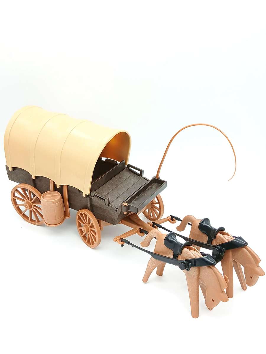 Vintage Playmobil Settlers and Wagon - No.3278 (1980)