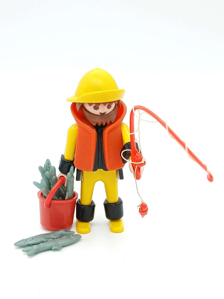 Vintage Playmobil Fisherman - No.3347 V1 (1984)