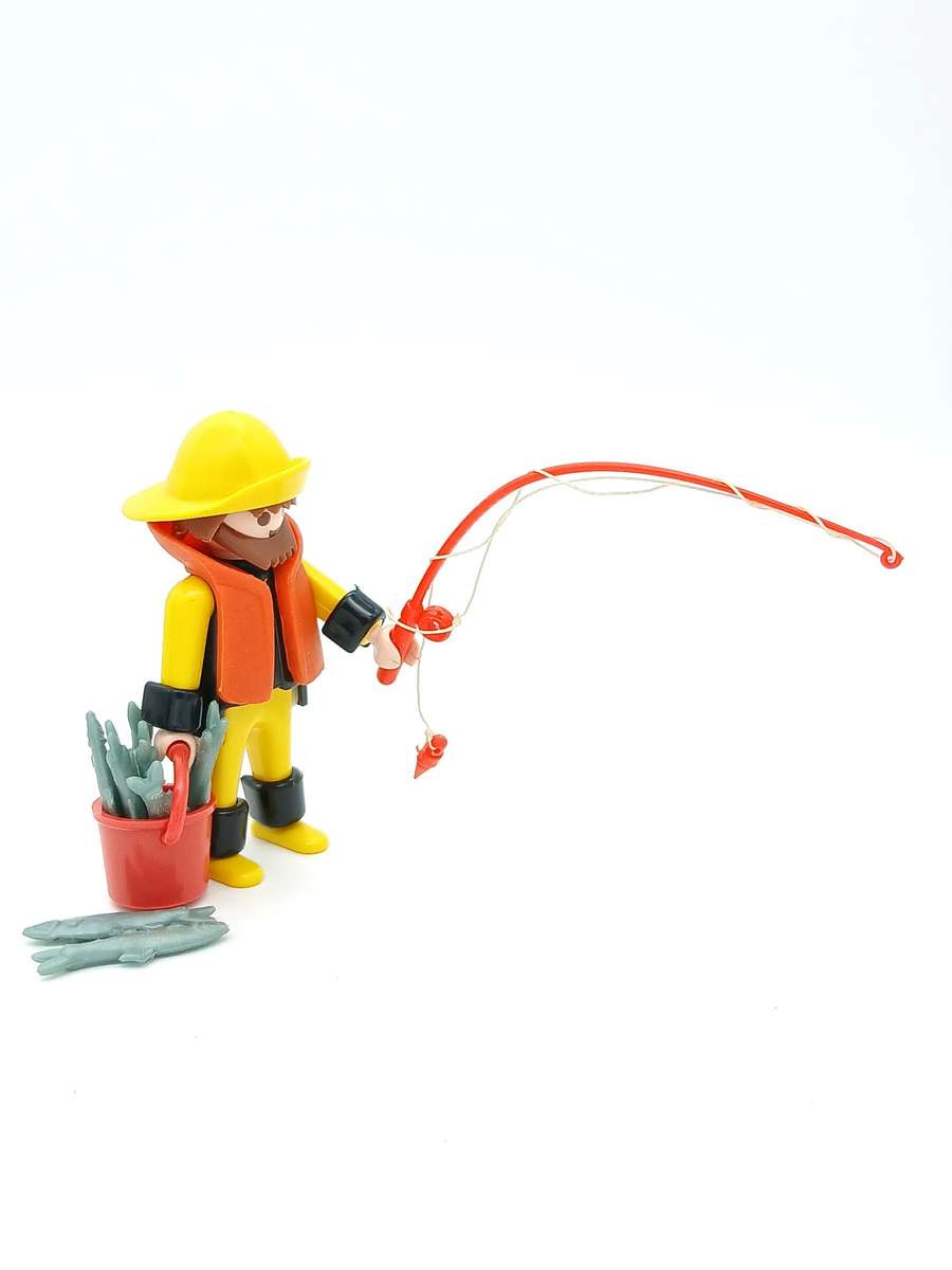 Vintage Playmobil Fisherman - No.3347 V1 (1984)