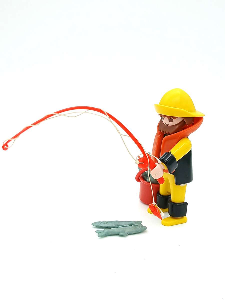 Vintage Playmobil Fisherman - No.3347 V1 (1984)