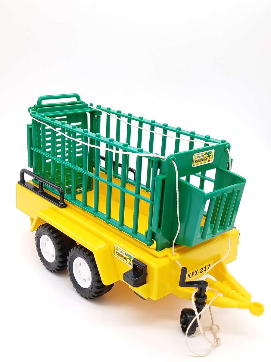 Vintage Playmobil Safari Transport Cage with Rhino - No.3529 (1980)