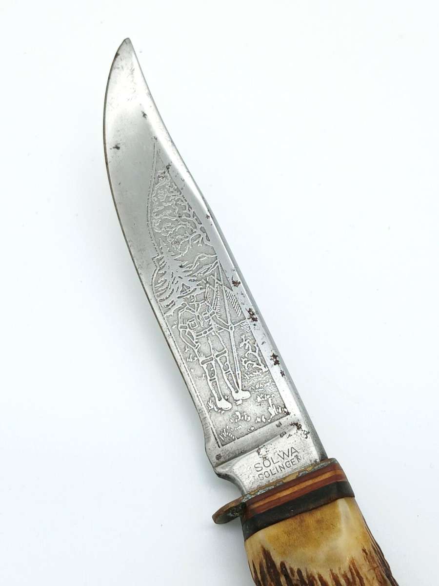 Vintage Camp Knife Solwa Soligen Germany