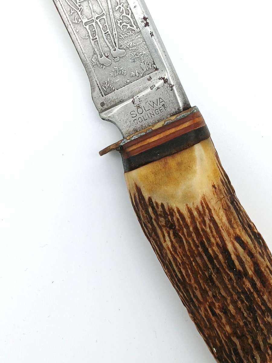 Vintage Camp Knife Solwa Soligen Germany