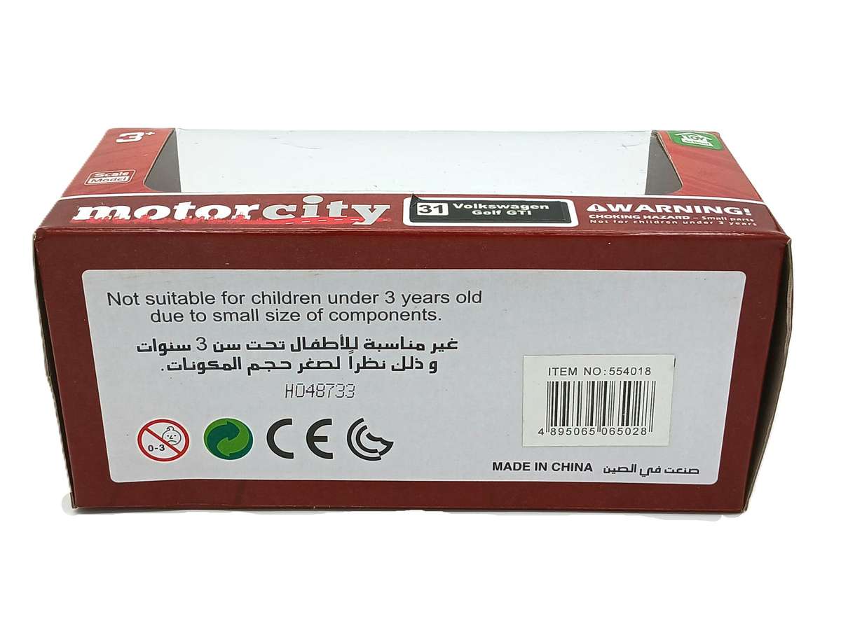 Motorcity Volkswagen VW Golf GTI Mk6 Black 1/36