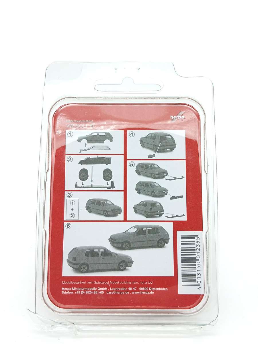 Herpa Volkswagen VW Golf Mk3 Assembled