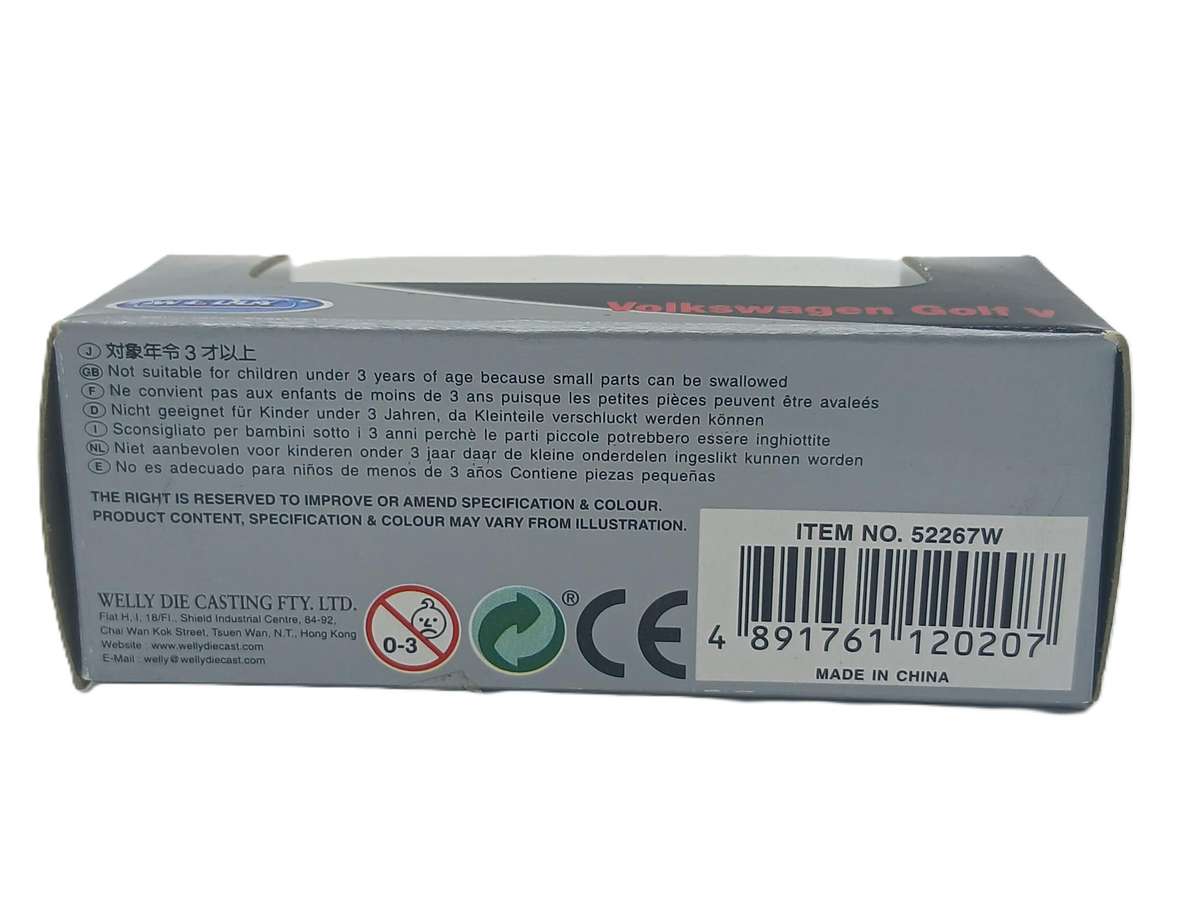 Welly Volkswagen VW Golf V 1/60