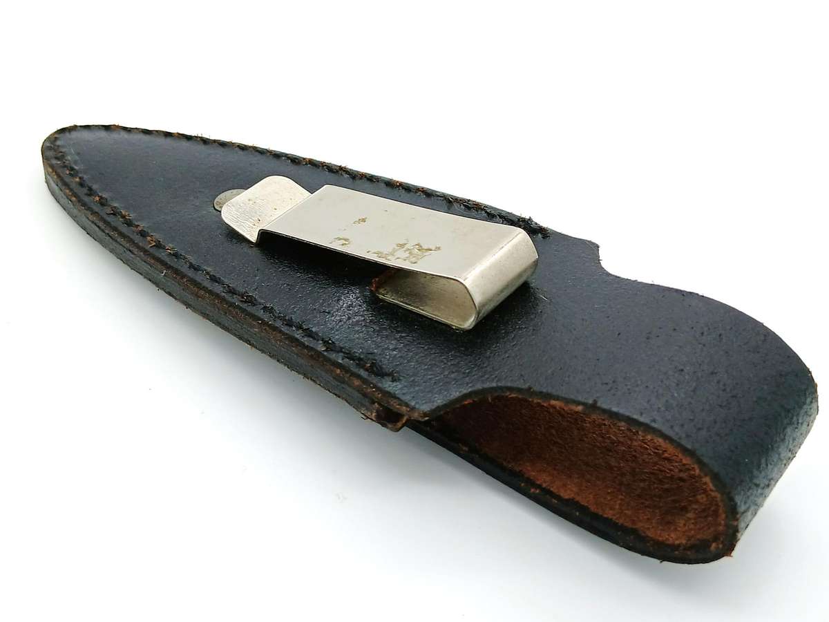 Push dagger boot knife fixed double edged blade