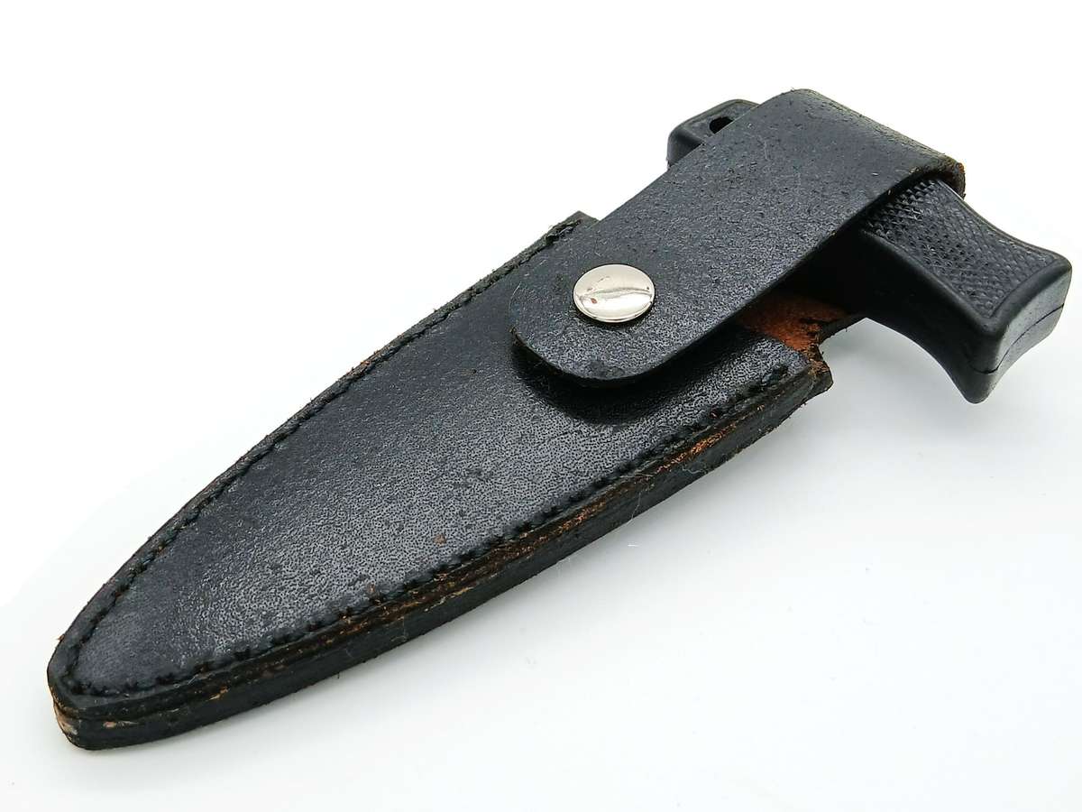 Push dagger boot knife fixed double edged blade
