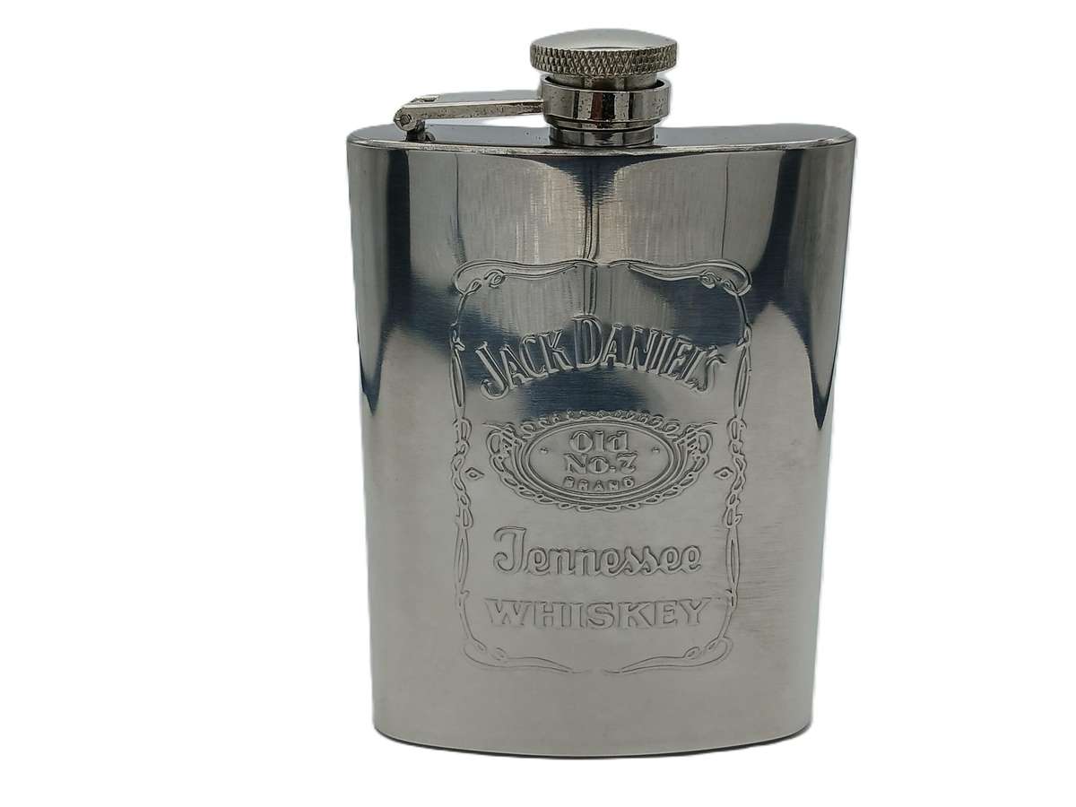 Hip Flask and cups Jack Daniels promotional set