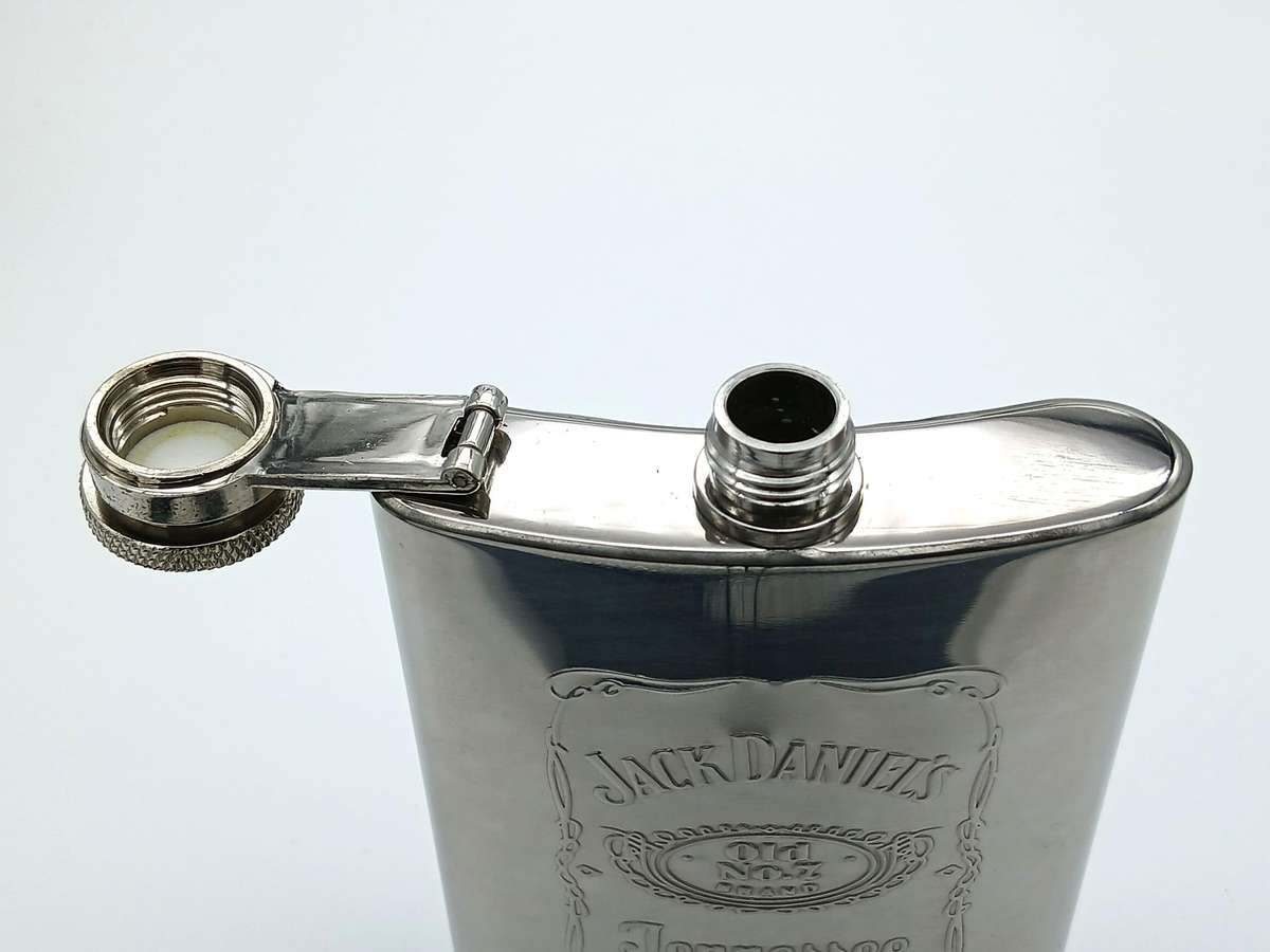 Hip Flask and cups Jack Daniels promotional set