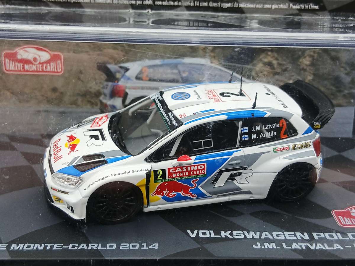Volkswagen VW Polo R WRC Monte Carlo Rally 2014 Red Bull 1/43