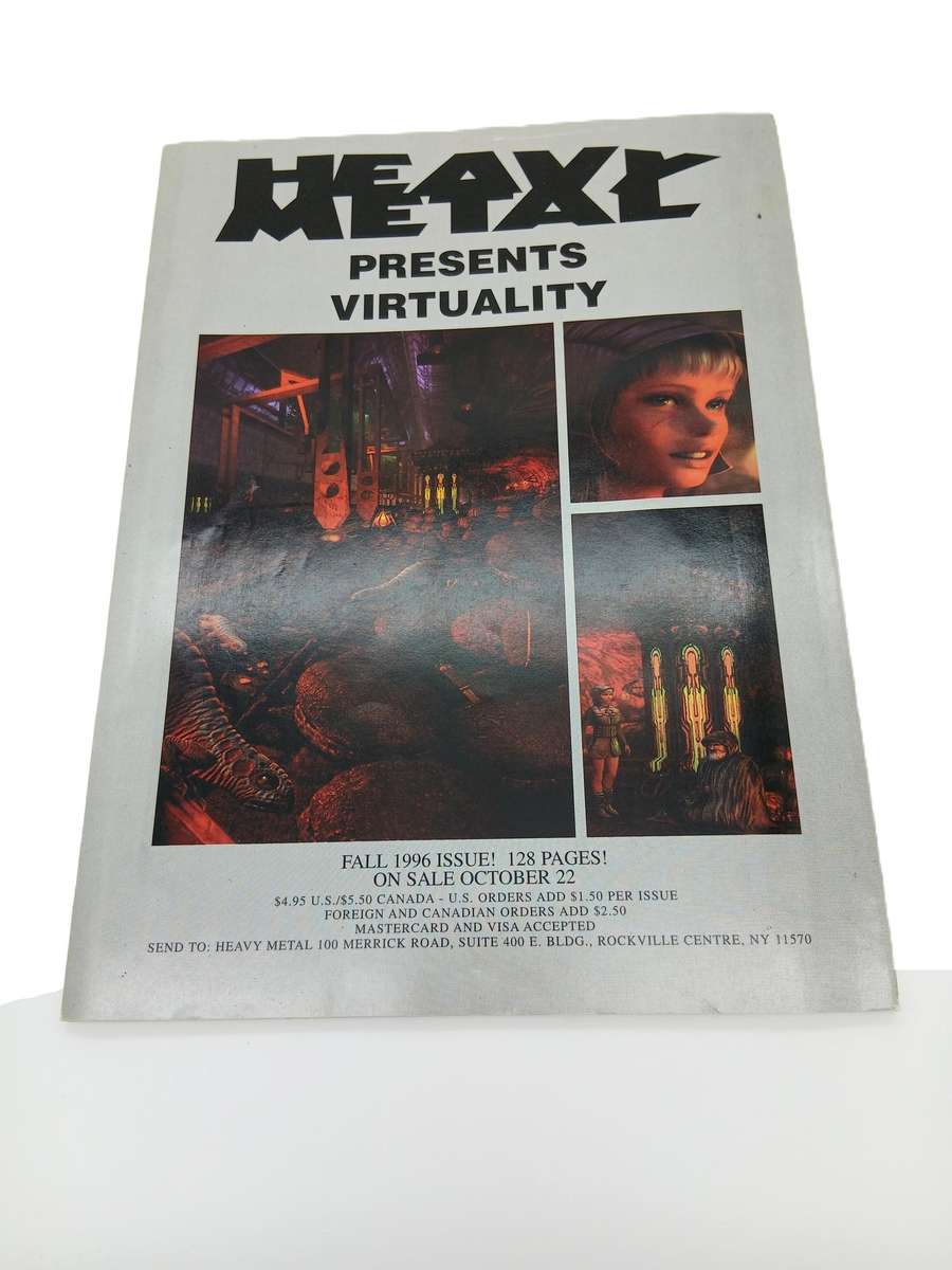 Heavy Metal Illustrated Fantasy Magazine for Adults November 1996