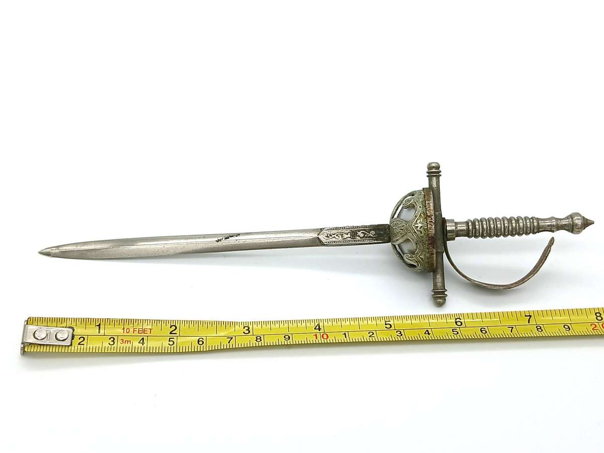 Vintage King Gold letter opener sword for restoration