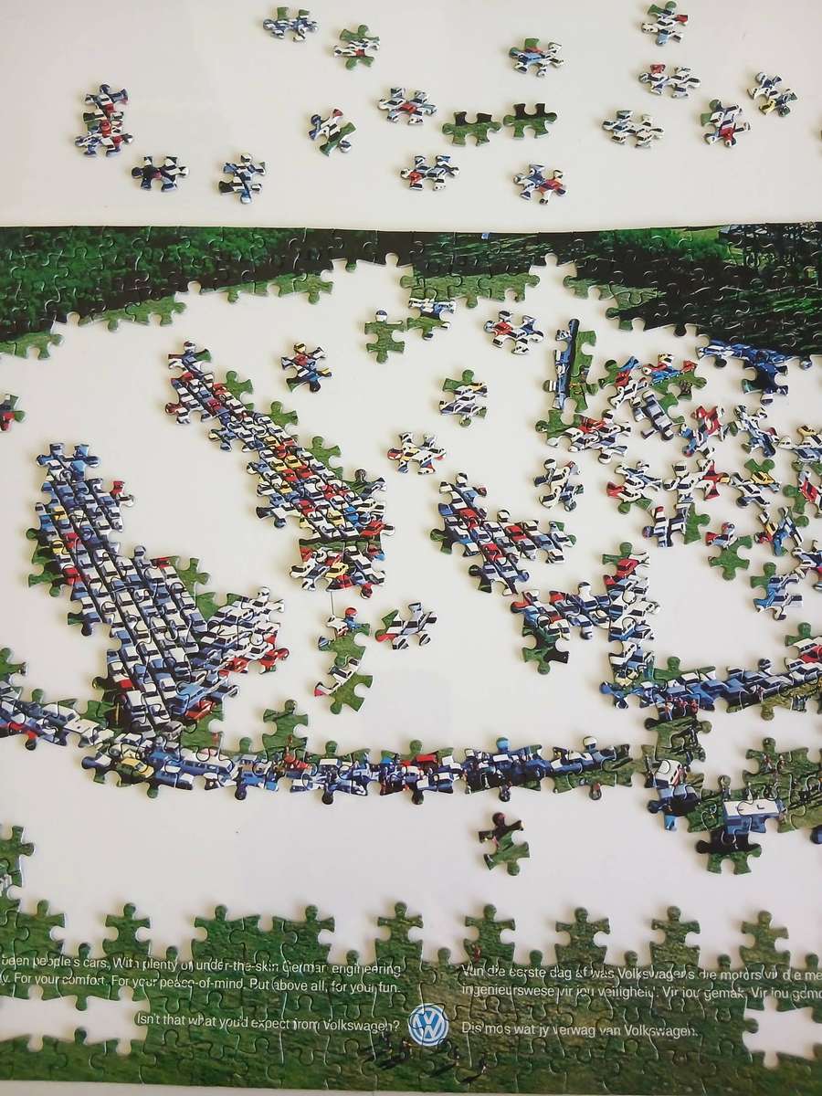 Vintage Volkswagen VW Jigsaw Puzzle 690 Pieces 1987 VW Advert