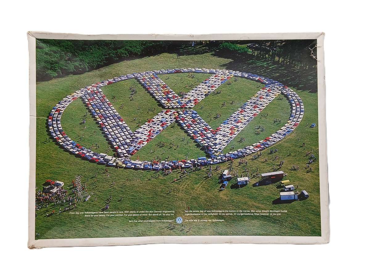 Vintage Volkswagen VW Jigsaw Puzzle 690 Pieces 1987 VW Advert