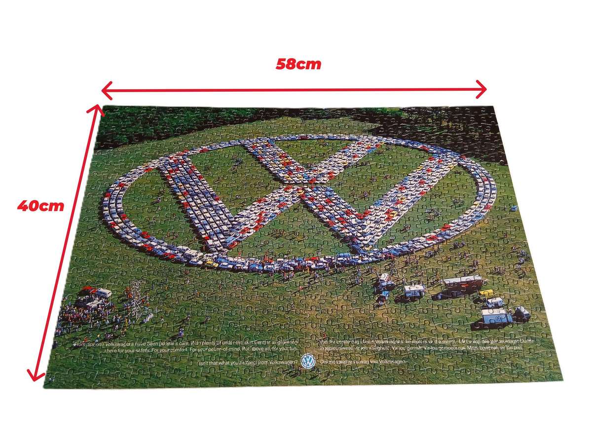 Vintage Volkswagen VW Jigsaw Puzzle 690 Pieces 1987 VW Advert