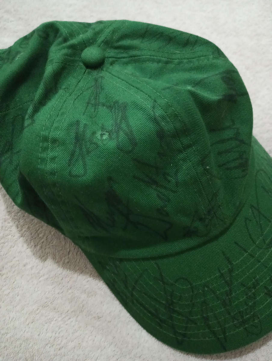 Springbok RWC 2023 Winning Team signatures on Nike Cap