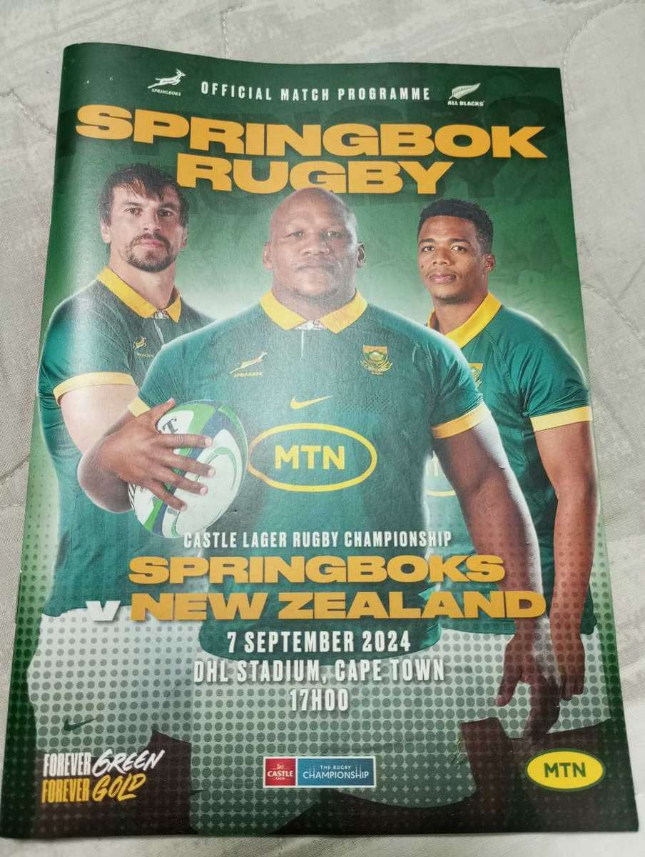 Springboks vs New Zealand 07.09.2024 programme