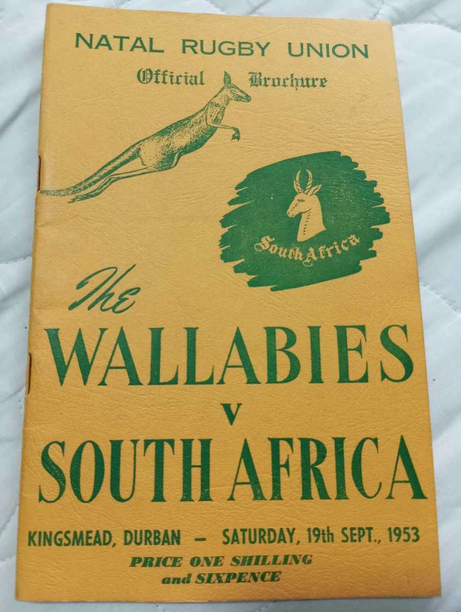 South Africa vs Australia 19.09.1953 Match Programme Rare