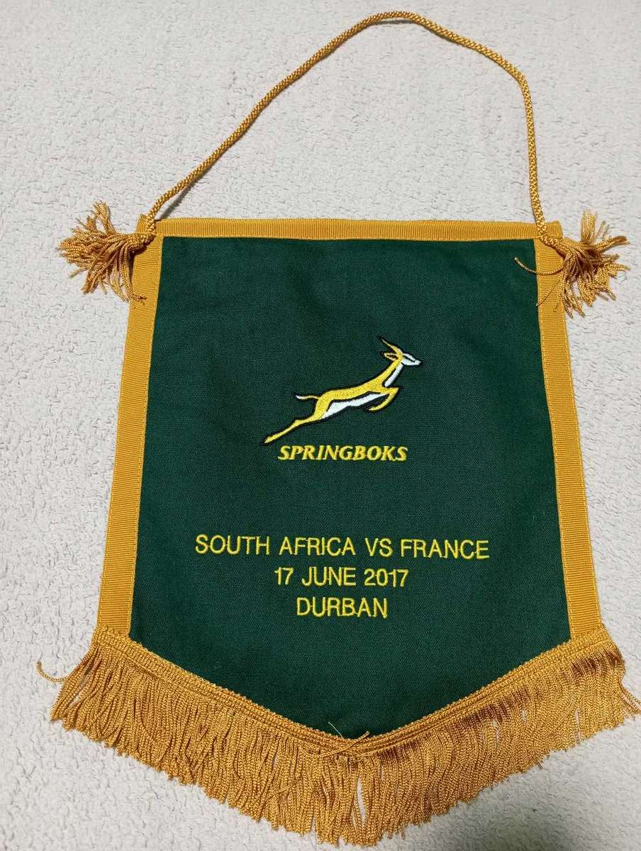 Springboks vs France Players Pennant 17.06.2017