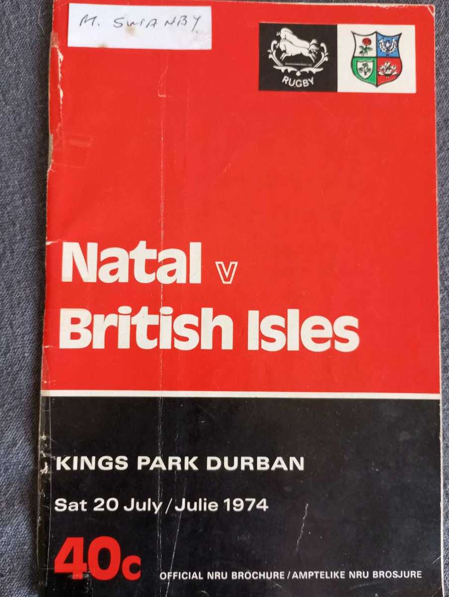 Natal vs British Lions 20.07.1974