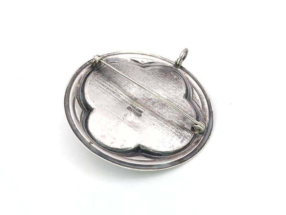 Stunning sterling silver & turquoise pendant by Candida-Joe Calafato