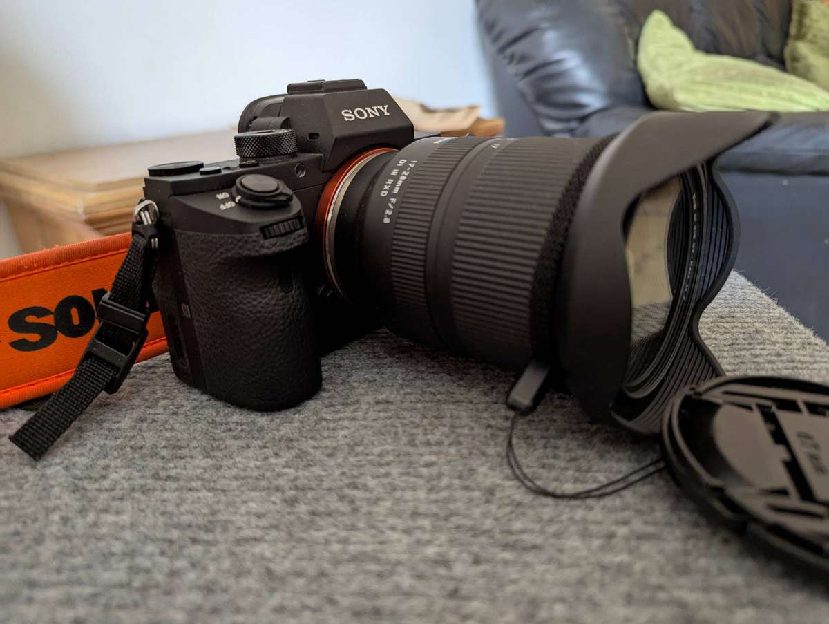 Sony A7R2 full frame 42MP camera with Tamron 17-28mm f2.8 lens, UV filter