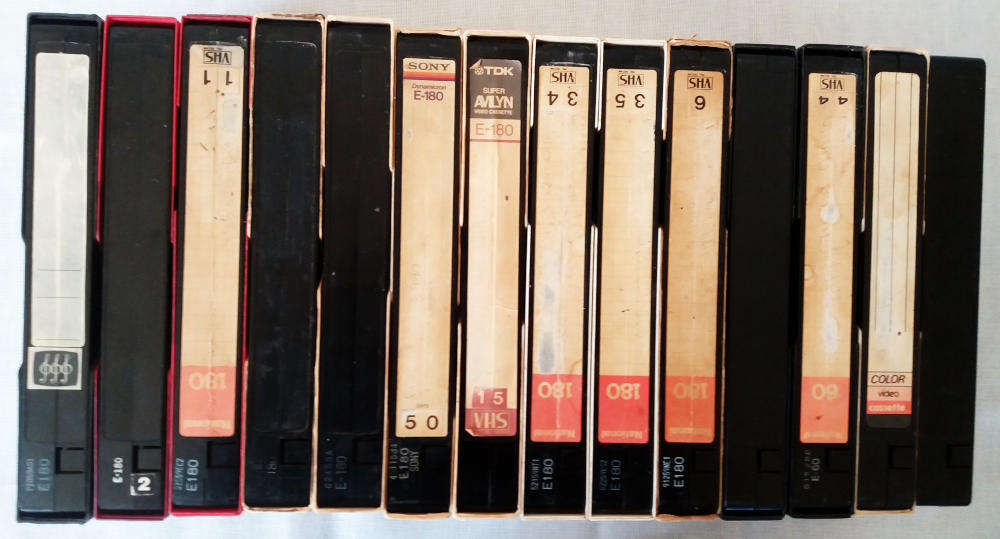 VHS record-able tapes - job lot of 14 tapes