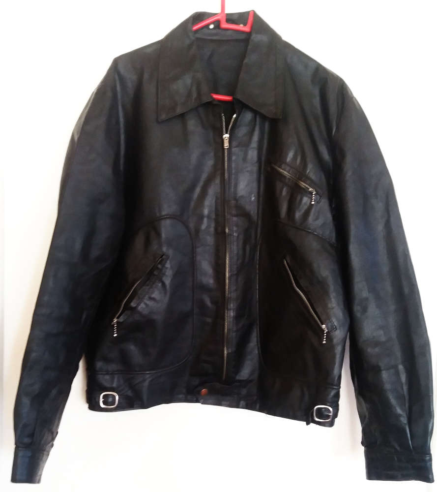 Vella geniune leather super sportswear riders bikers jacket - original label - vintage - size 107 cm