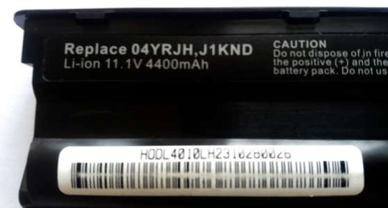 Generic battery 04YRJH, J1KND - Dell Inspiron laptops N5010,N4010,N7010 - Li-ion 11.1V 4400mAh