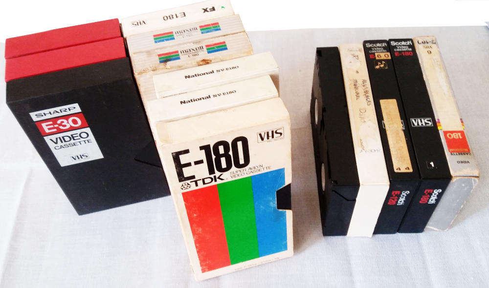 VHS record-able tapes - job lot of 14 tapes