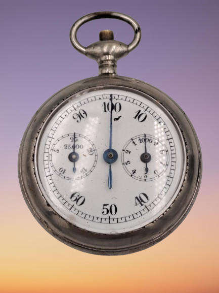 Antique Depose stop watch- Count Steps  Open Face (Stopwatch not working )