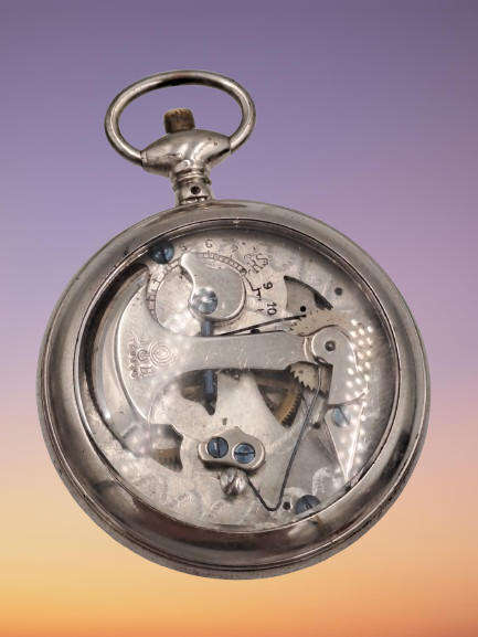 Antique Depose stop watch- Count Steps  Open Face (Stopwatch not working )