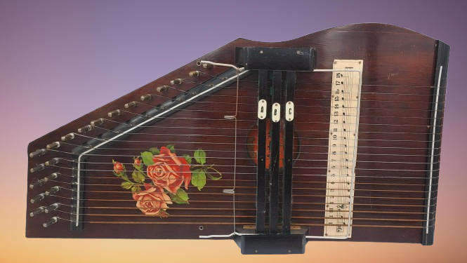 Antique Rosen Autoharp Circa 1888 by Charles Zimmerman -Made in Germany