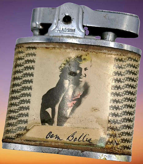 Vintage 1950'2 Hadson Lighter - with Pin-Ups on Both sides - By M.H.MFG.Co-need restoration