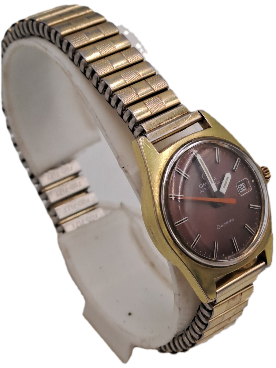 1963 Gold Plated Omega Geneve automatic Ladies watch -681 Movement - Not Working