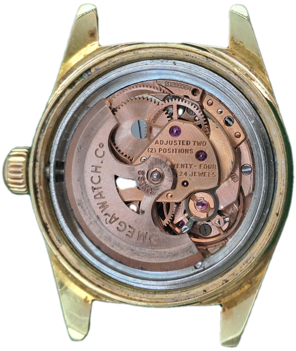 1963 Gold Plated Omega Geneve automatic Ladies watch -681 Movement - Not Working